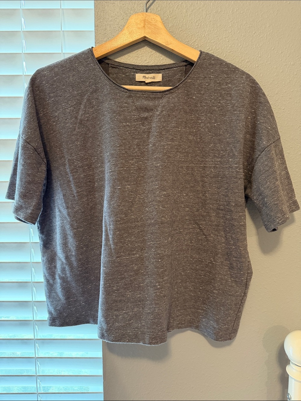 Madewell Charcoal Boxy Short Sleeve Tee